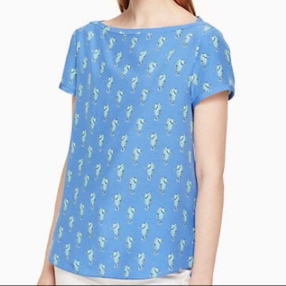Kate spade sea horse blouse